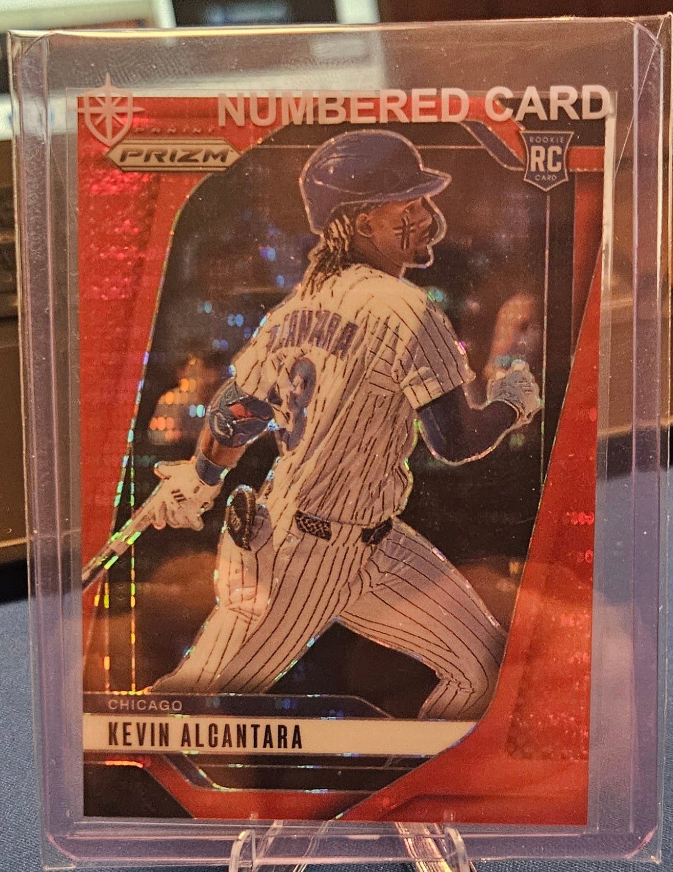 2025 Panini Prizm - Kevin Alcantara #48 - Red Pulsar Prizm 111/399 (RC)
