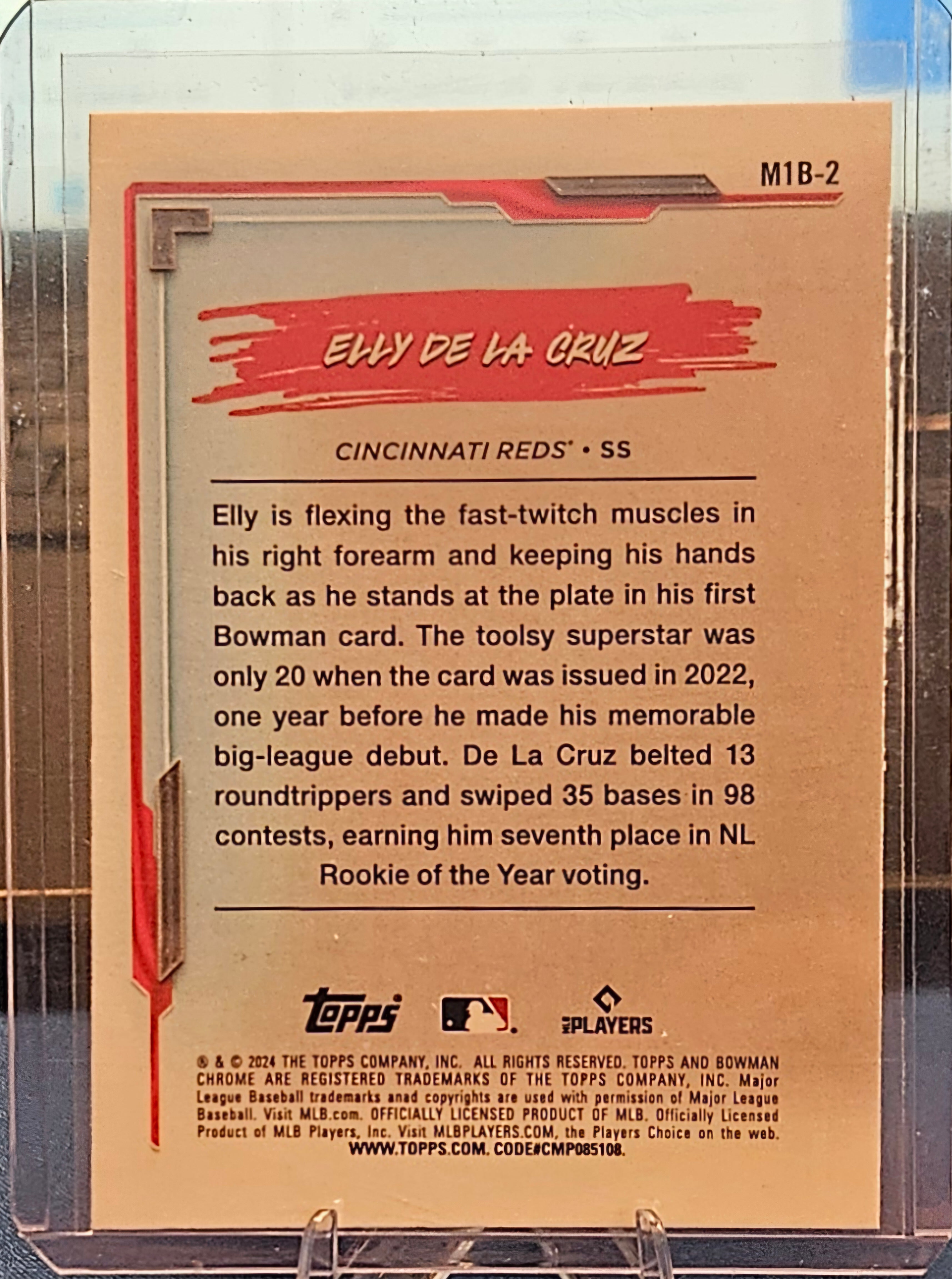 2024 Bowman Chrome - Elly De La Cruz #M1B-2 - My 1st Bowman (RC)