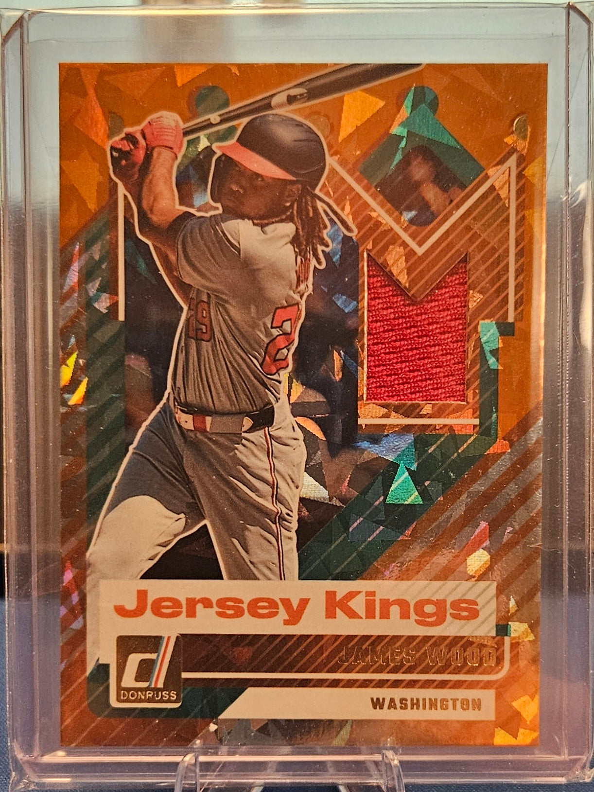 2025 Panini Donruss - James Wood #JK-JW - Jersey Kings Orange Ice