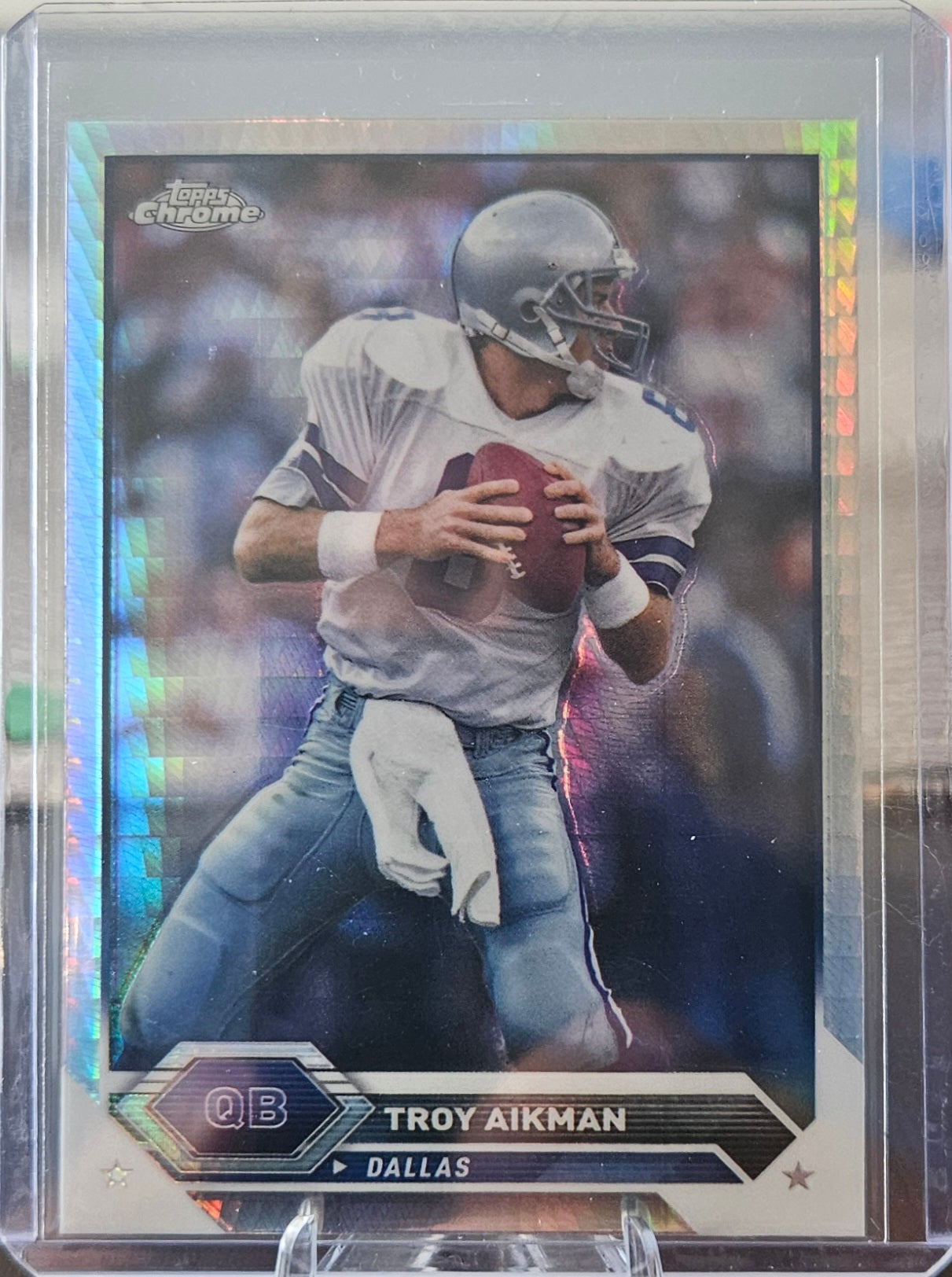 2023 Topps Composite - Troy Aikman #29 - Chrome Prism Refractor