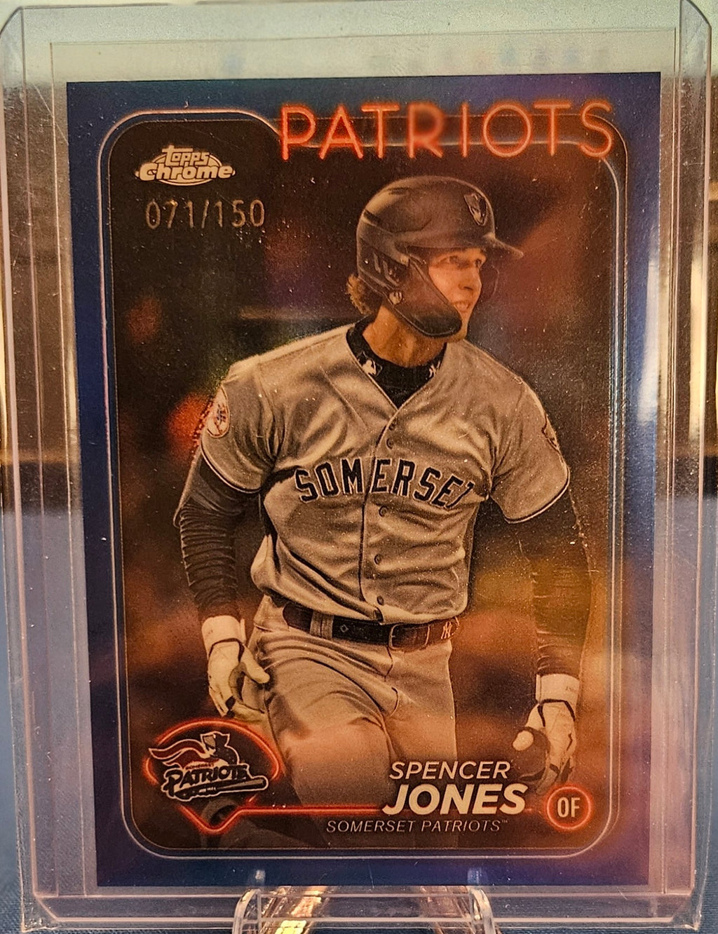 2024 Topps Chrome Pro Debut - Spencer Jones #PDC-165 - Blue Refractor 71/150