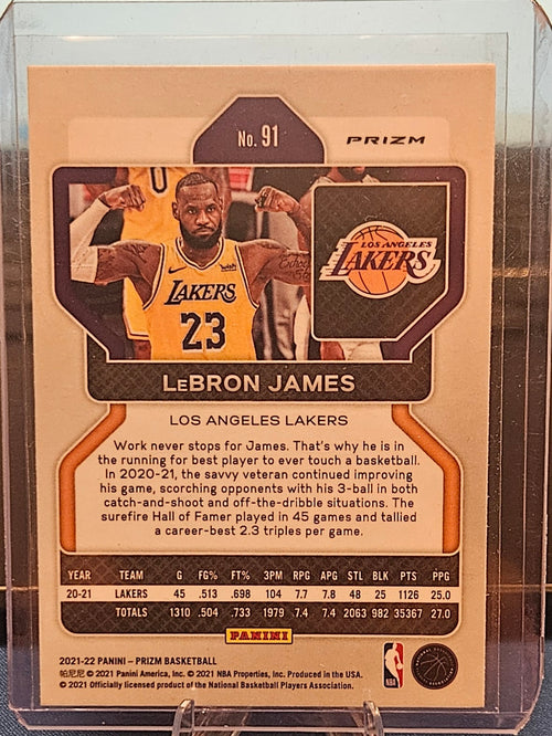 2021-22 Panini Prizm - LeBron James #91 - NBA 75th Anniversary