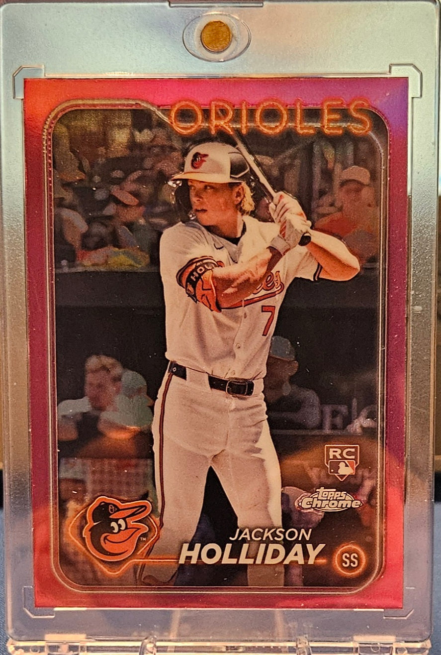 2024 Topps Chrome - Jackson Holliday #88 - Pink Refractor (RC)