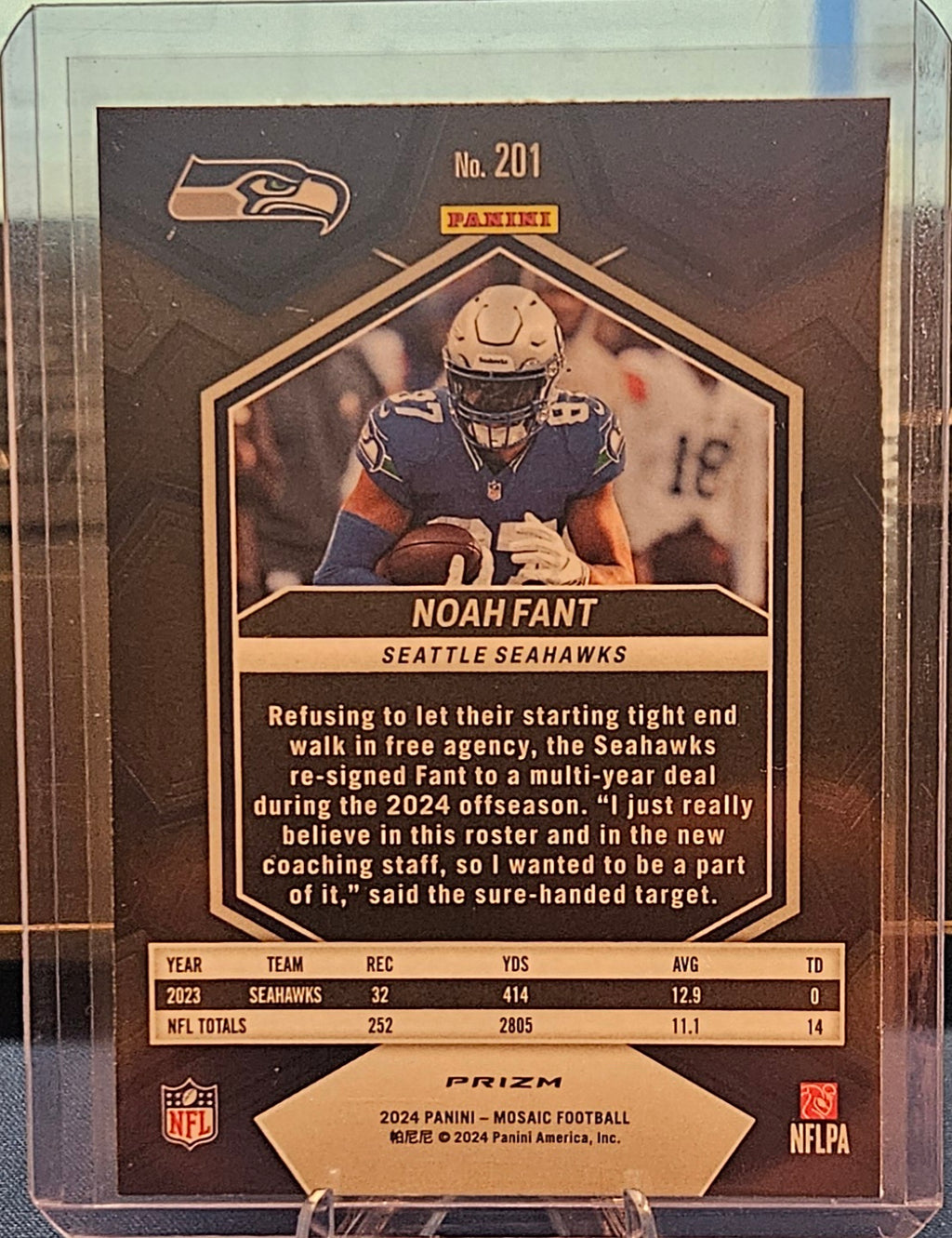 2024 Panini Mosaic - Noah Fant #201 - Honeycomb Prizm