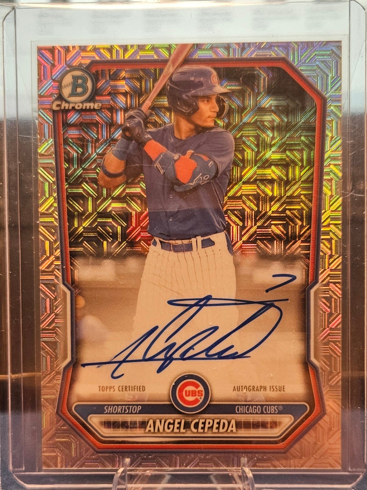 2026 Bowman Chrome - Angel Cepeda #BMA-AC - Mojo Refractor Autograph