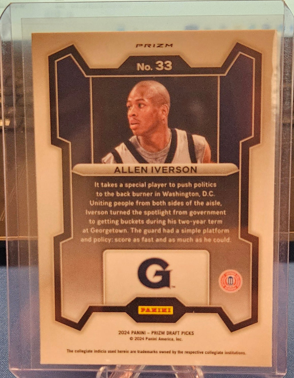 2024-25 Panini Prizm Draft Picks - Allen Iverson #33 - Green Prizm