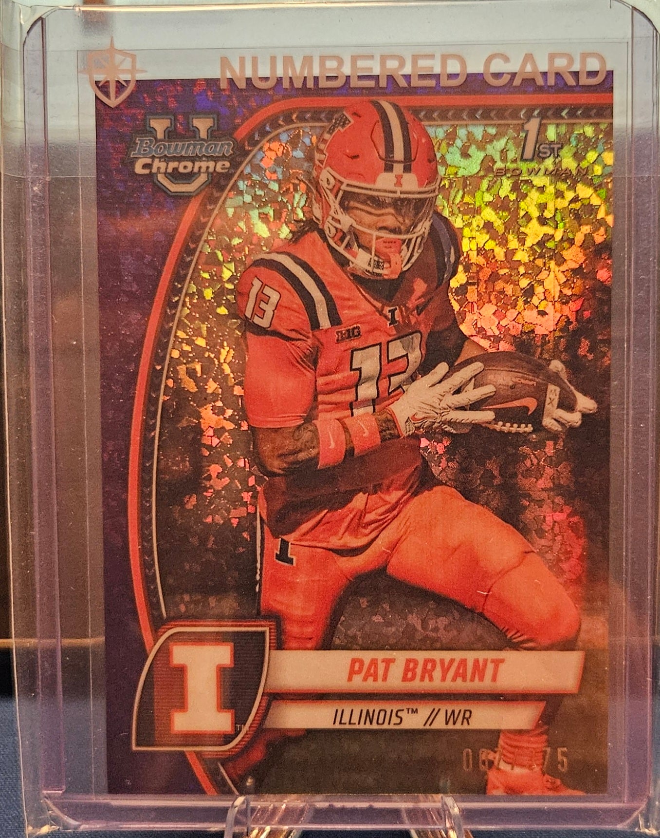 2024 Bowman University - Pat Bryant #142 - Purple Mini Diamond Refractor 1st Bowman 7/375