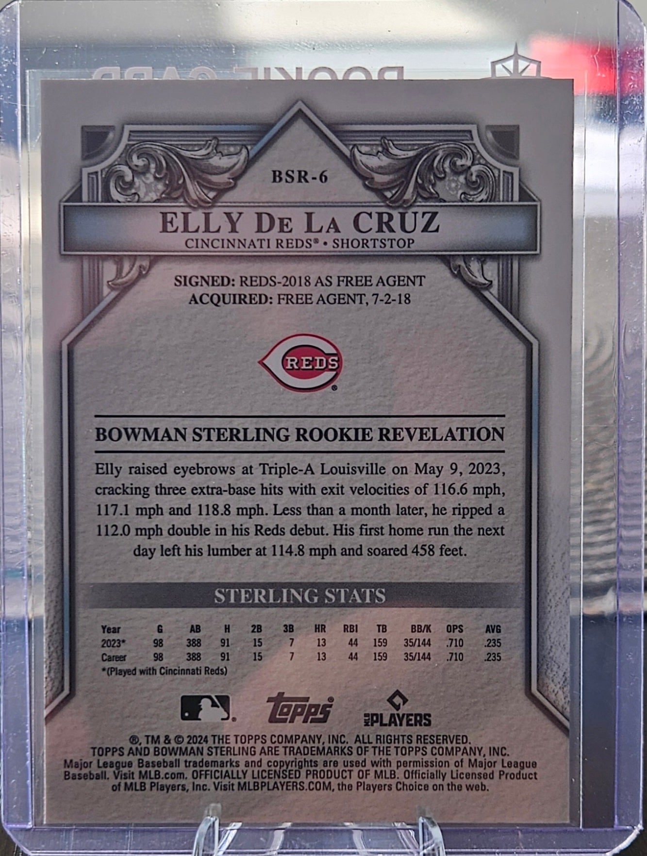 2024 Bowman Sterling - Elly De La Cruz #BSR-6 (RC)
