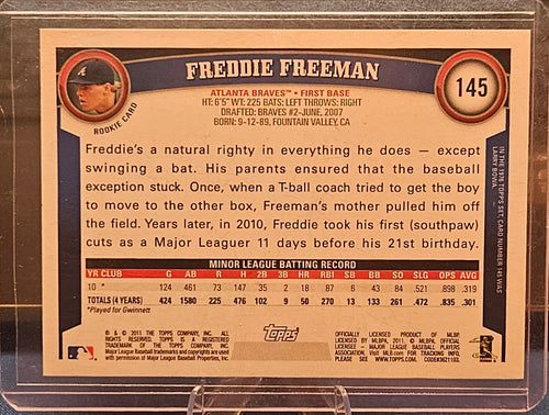 2011 Topps - Freddie Freeman #145 (RC)