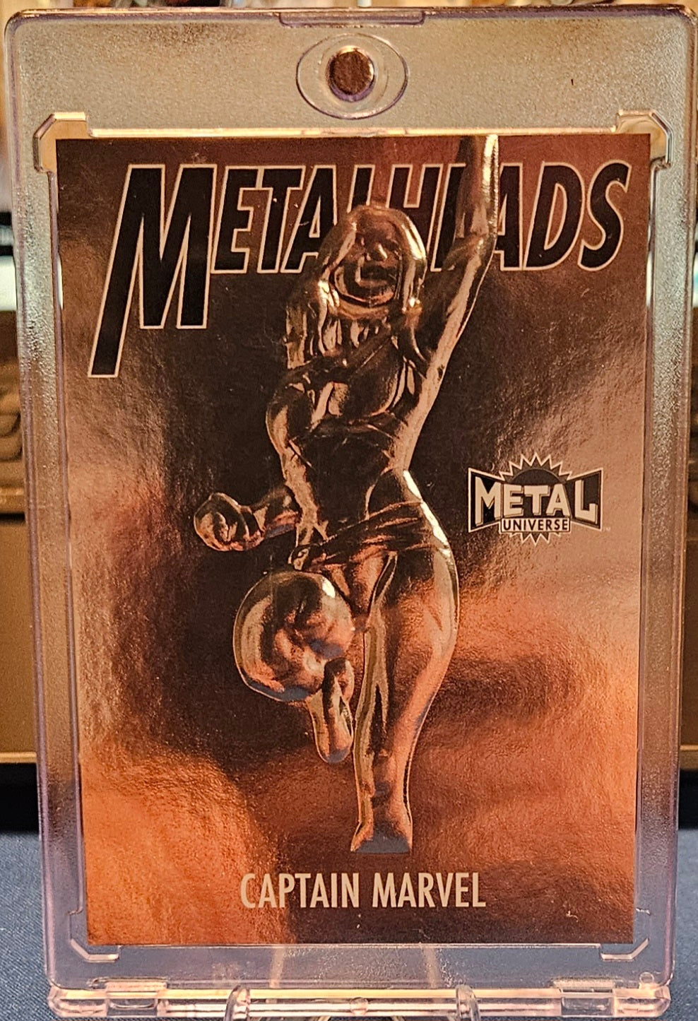 2023 Skybox Metal Universe Metalheads - Captain Marvel #MH-12