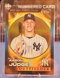 2026 Topps - Aaron Judge #ATT-6 - 2025 All Topps Team Blue Refractor #32/150