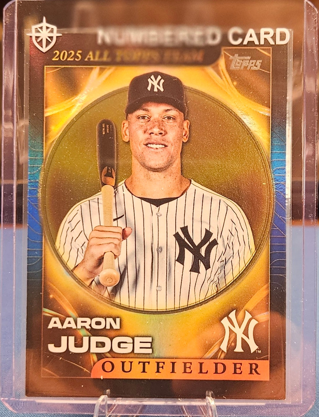 2026 Topps - Aaron Judge #ATT-6 - 2025 All Topps Team Blue Refractor #32/150