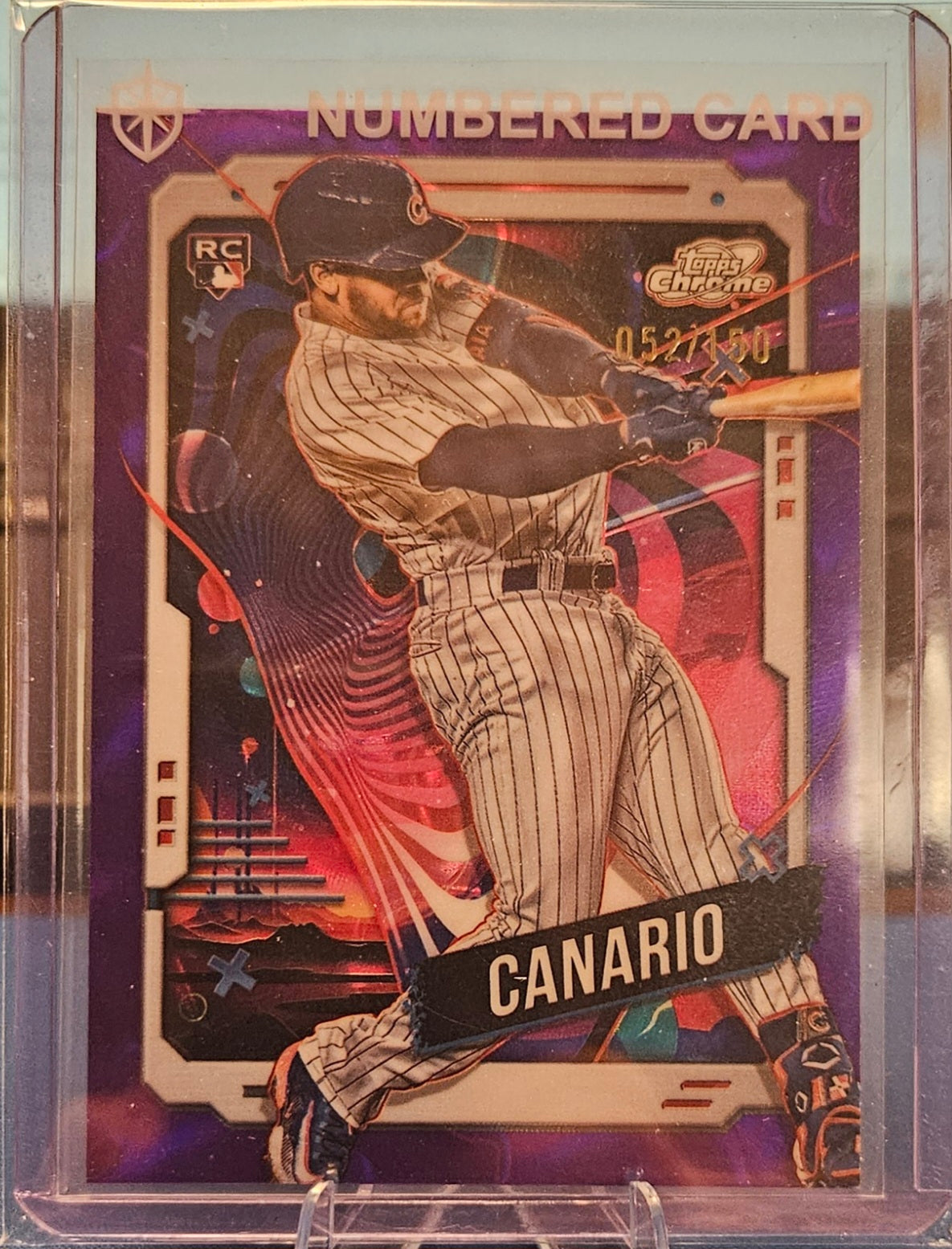 2024 Topps Chrome Cosmic - Alexander Canario #151 - Purple Nebula Refractor 52/150 (RC)