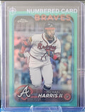 2024 Topps Chrome - Michael Harris II #52 - Aqua Refractor 108/199