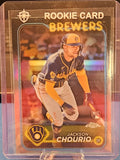 2024 Topps Chrome - Jackson Chourio #161 - Refractor (RC)