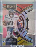 2023 Panini Select - Jaxon Smith-Njigba #174 - Premier Die-Cut Red & Yellow Prizm (RC)