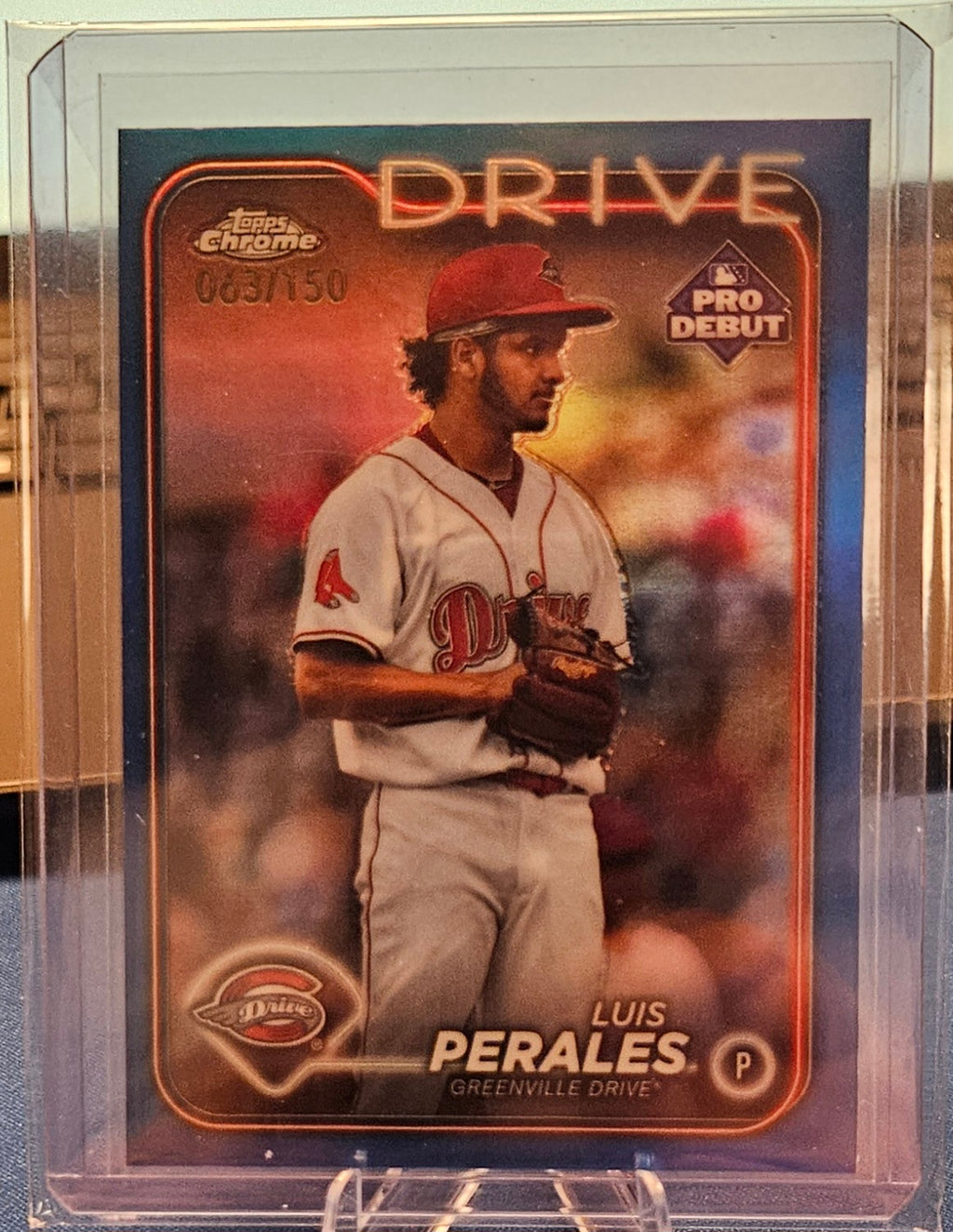2024 Topps Pro Debut - Luis Perales #PDC-43 - Blue Refractor 63/150