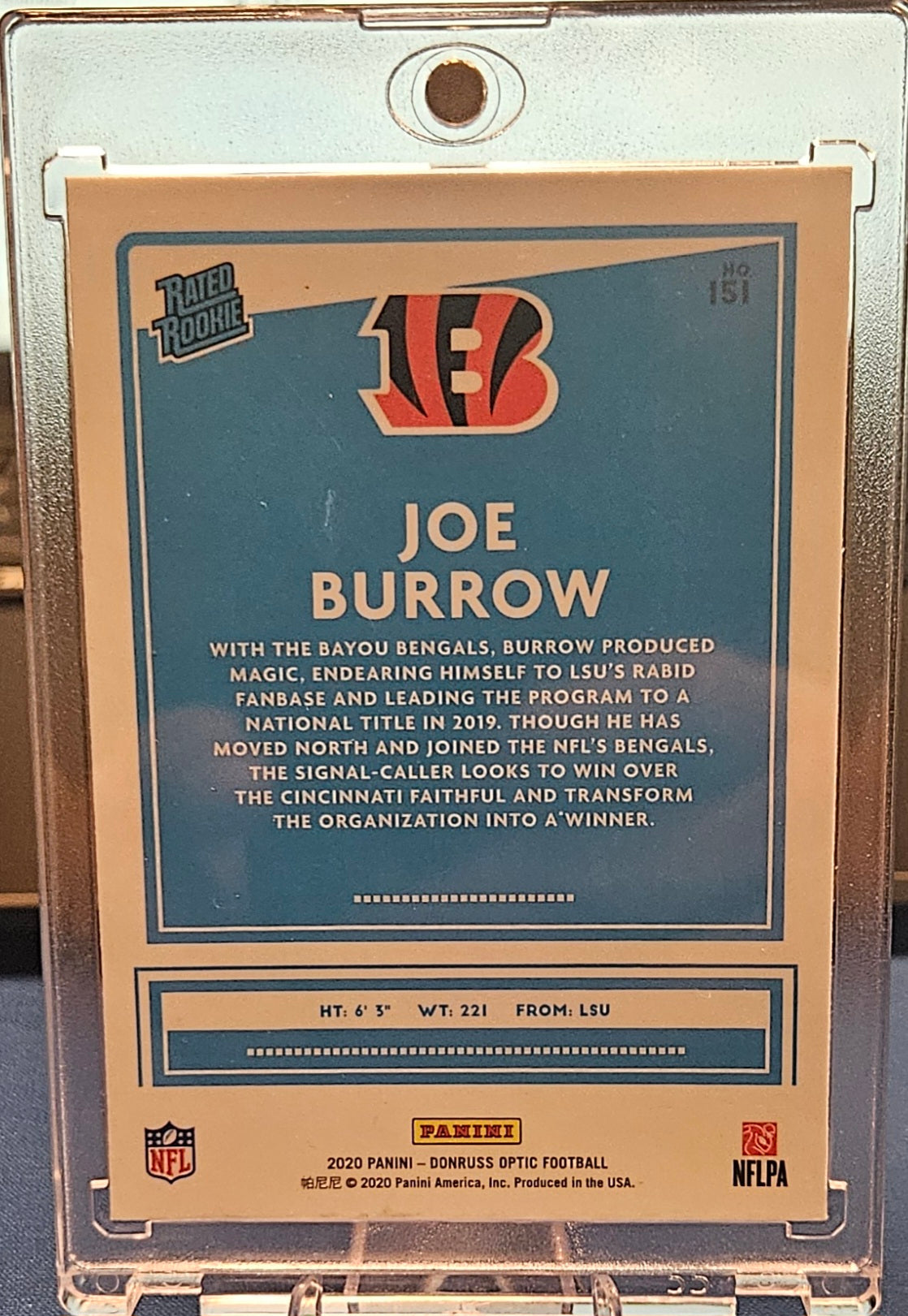 2020 Panini Donruss Optic - Joe Burrow #151 - (RC)