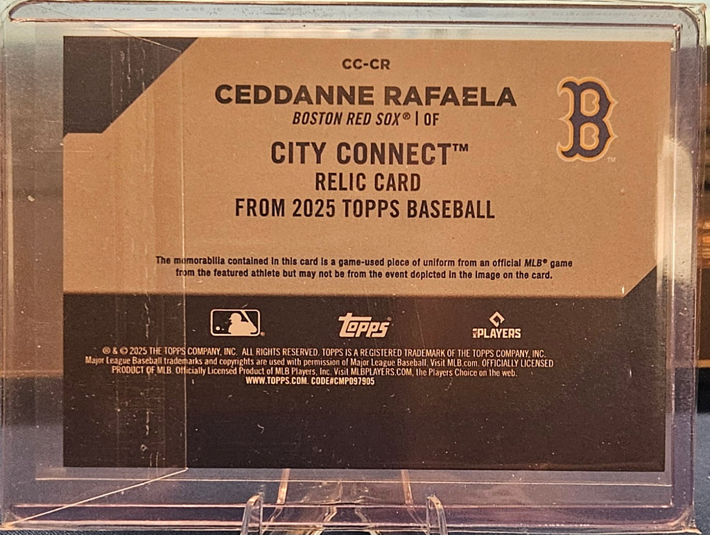 2025 Topps - Ceddanne Rafaela #CC-CR - City Connect Relic