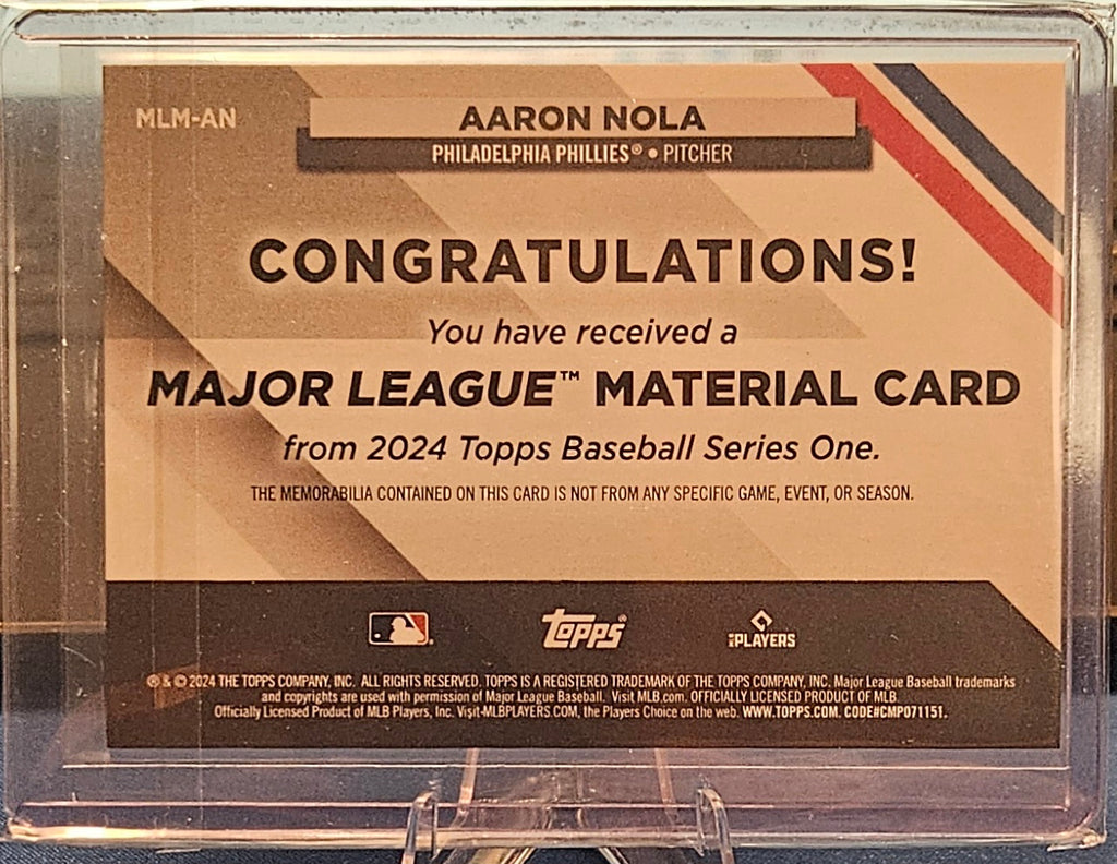 2024 Topps - Aaron Nola #MLM-AN - Major League Material