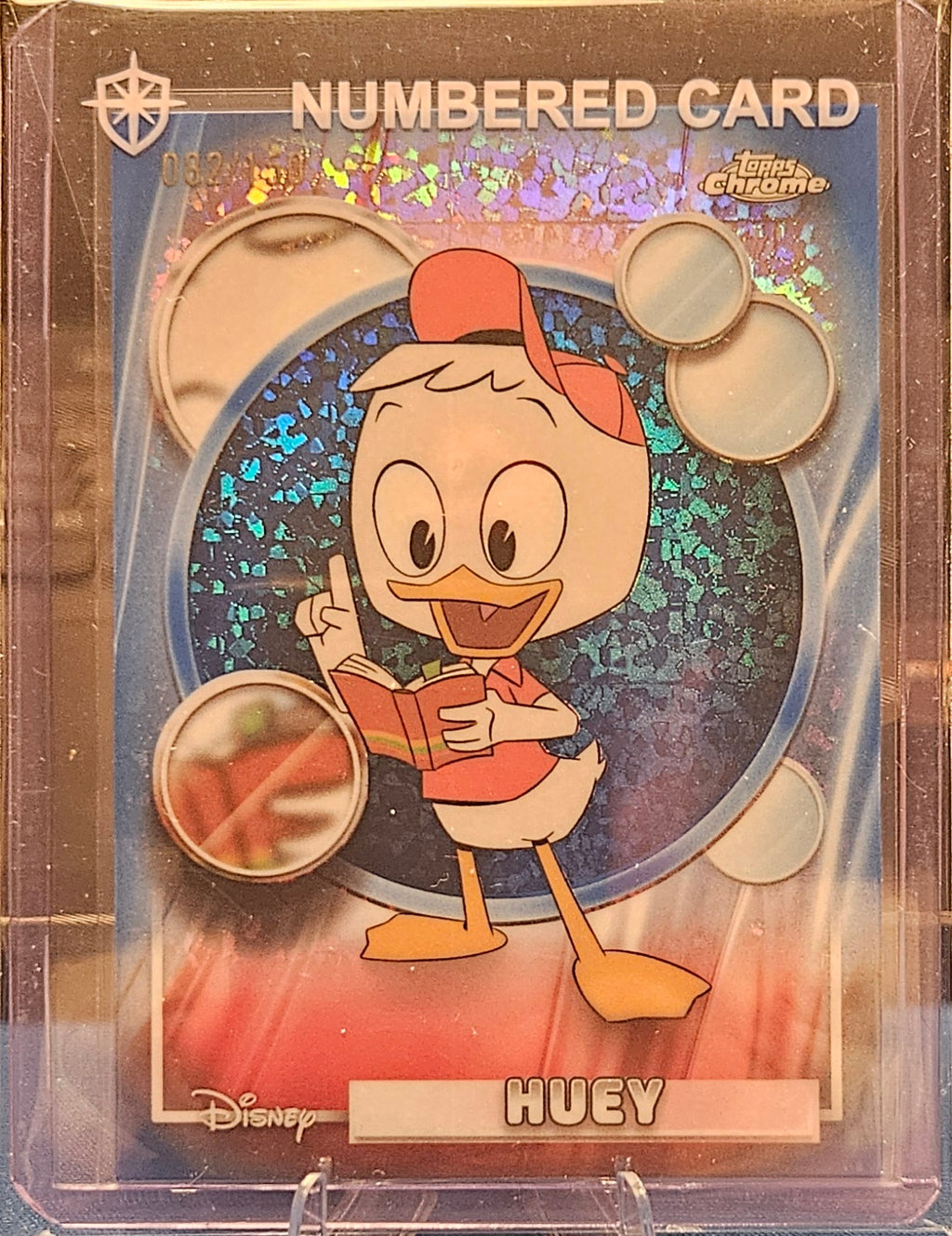 2026 Topps Chrome Disney - Huey #119 - Blue Mini Diamonds 82/150
