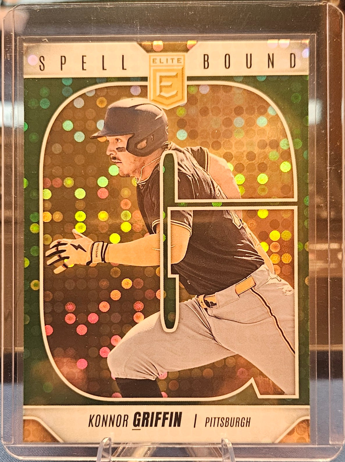 2026 Panini Donruss Elite - Konnor Griffin #1 - Spell Bound "G" - Green Disco