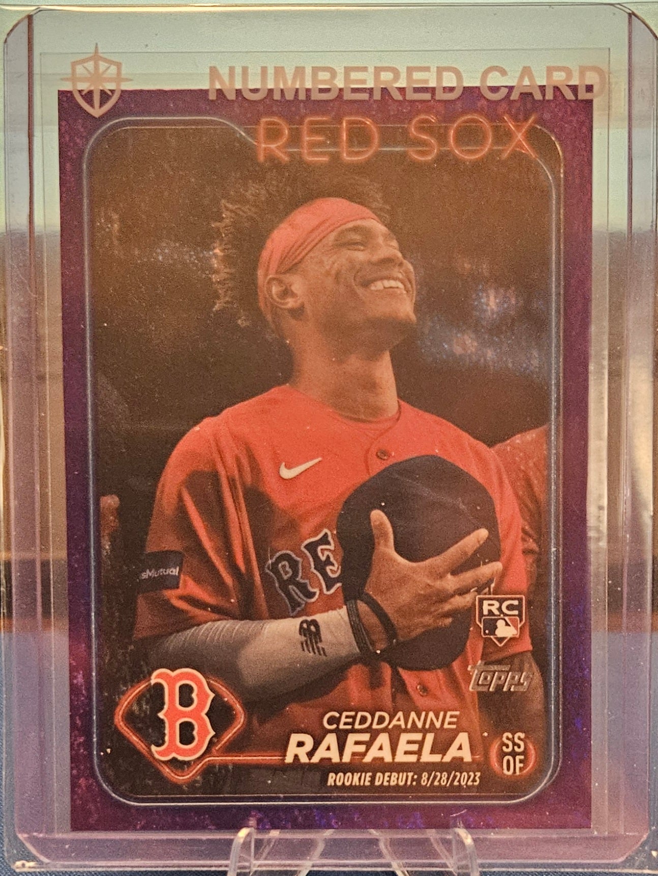 2024 Topps Update - Ceddanne Rafaela #US110 - Purple HoloFoil 196/799 (RC)