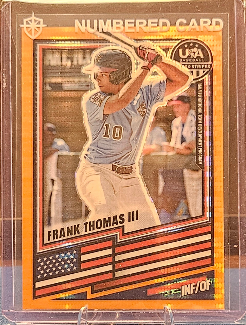2026 Panini Stars & Stripes - Frank Thomas III #3 - Orange Pulsar 5/249