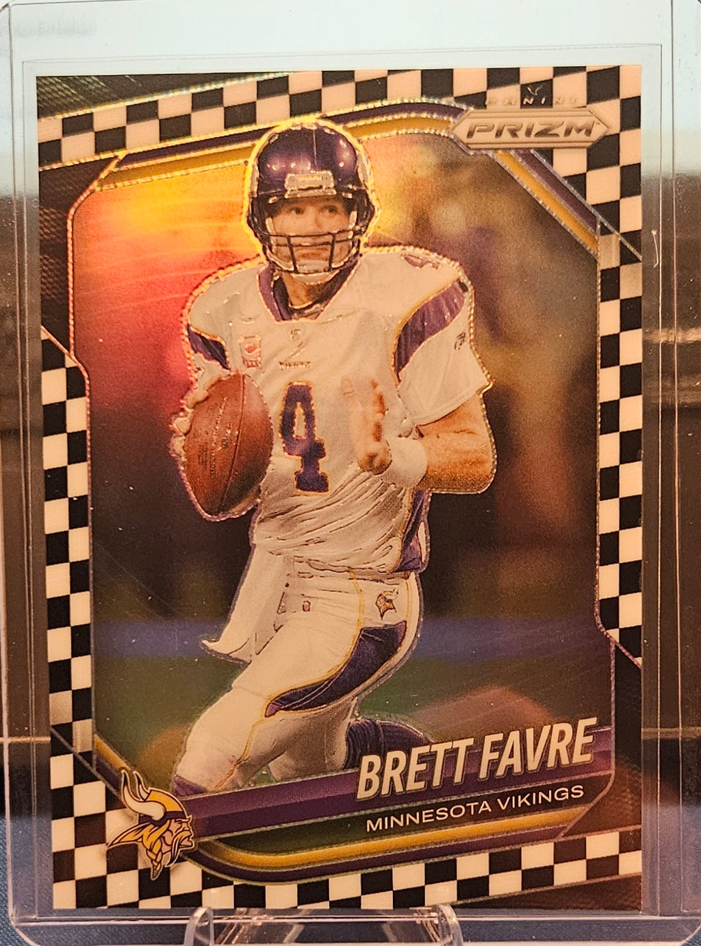 2025 Panini Prizm - Brett Favre #160 - Black & White Checker
