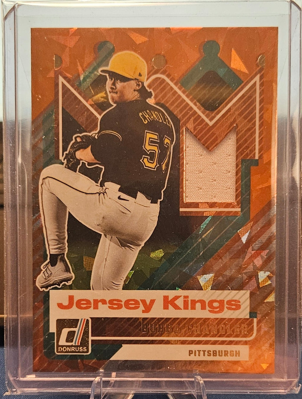 2025 Panini Donruss - Bubba Chandler #JK-BC - Jersey Kings Orange Ice