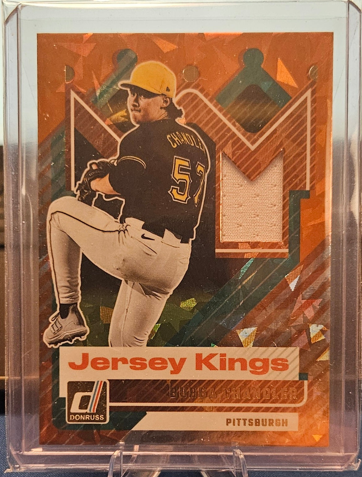 2025 Panini Donruss - Bubba Chandler #JK-BC - Jersey Kings Orange Ice