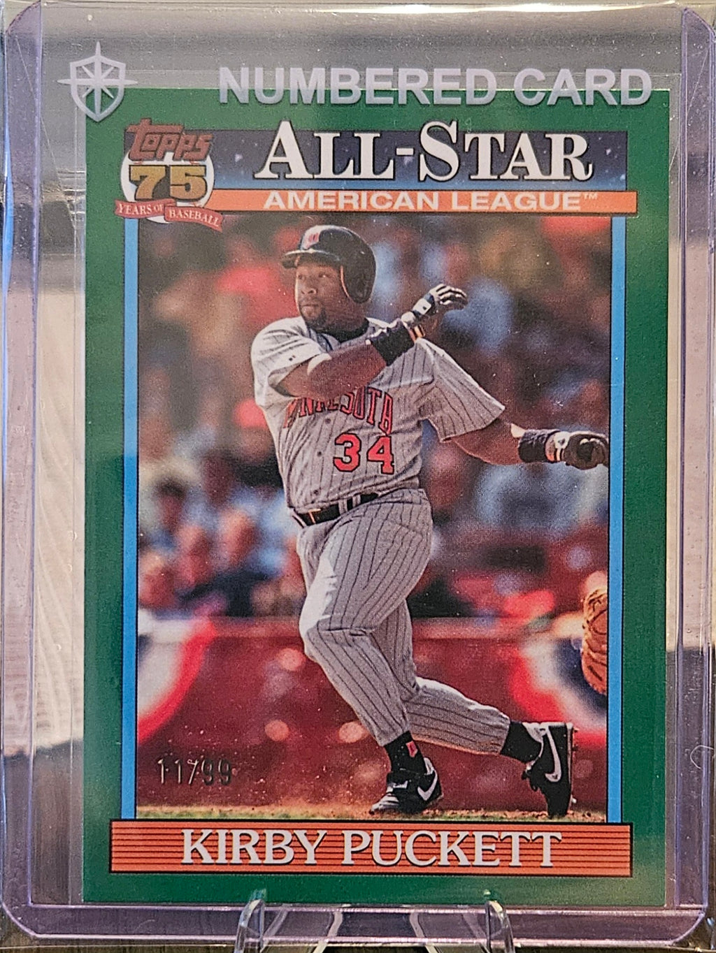 2026 Topps - Kirby Puckett #91AS-45 - 1991 All-Star - Green 11/99
