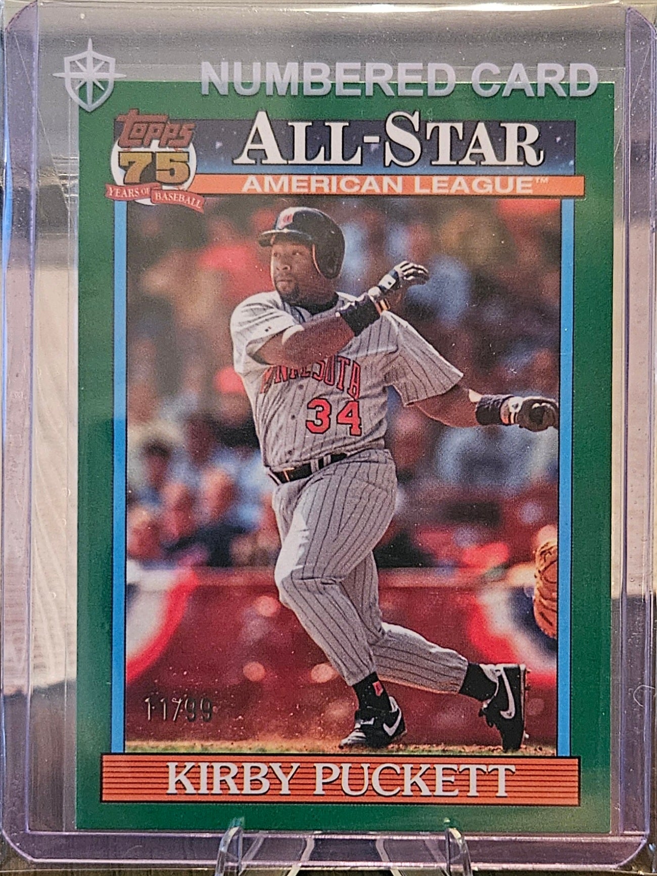2026 Topps - Kirby Puckett #91AS-45 - 1991 All-Star - Green 11/99