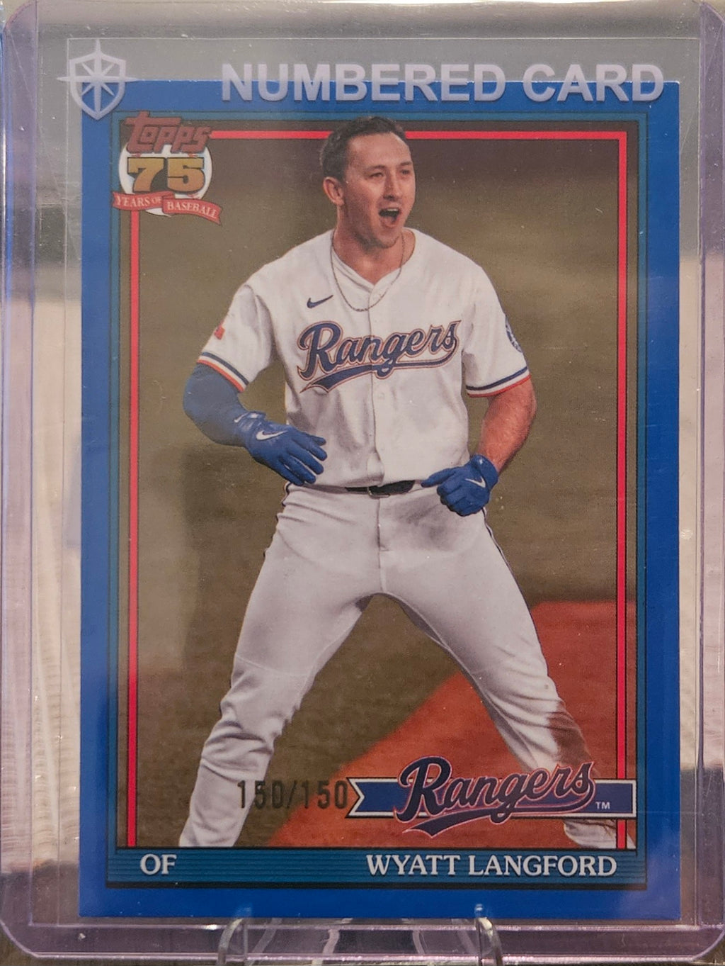 2026 Topps - Wyatt Langford #91B2-48 - 1991 - Blue 150/150