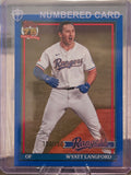 2026 Topps - Wyatt Langford #91B2-48 - 1991 - Blue 150/150