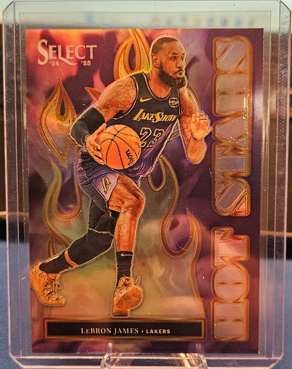 2024-25 Panini Select - LeBron James #8 - Hot Stars Silver Prizm