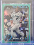 2024 Topps Chrome - Jazz Chisholm Jr. #70 - Aqua Refractor 175/199
