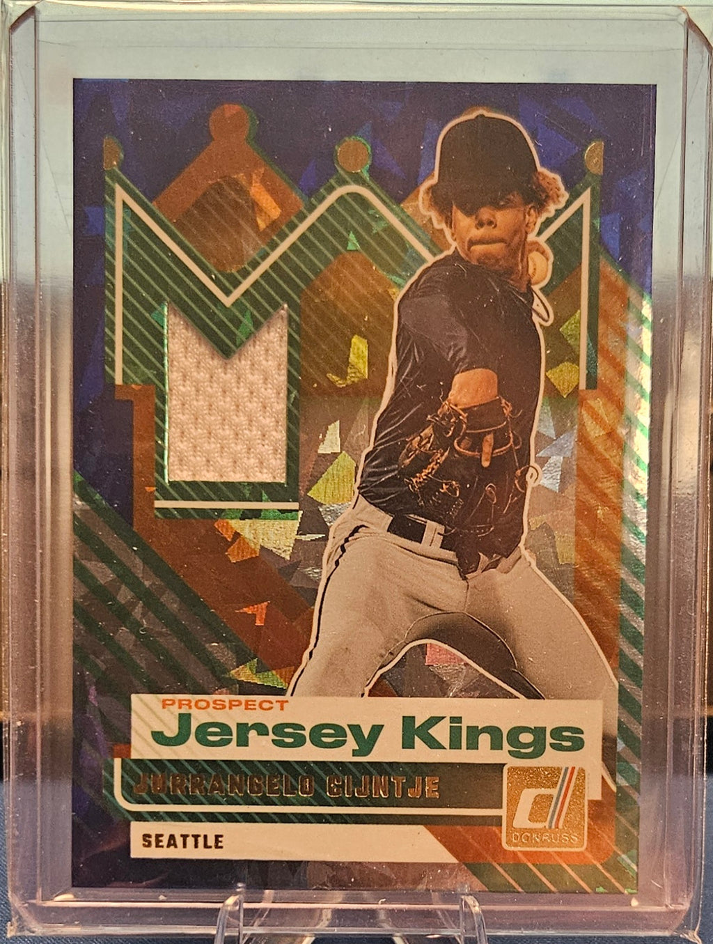 2025 Panini Donruss - Jurrangelo Cijntje #PJK-JC - Jersey Kings Blue Ice