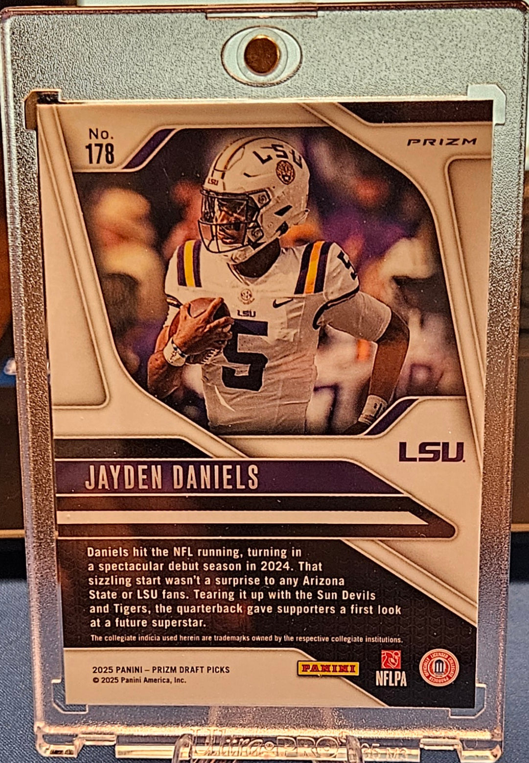 2025 Panini Draft Picks - Jayden Daniels #178 - Purple Wave