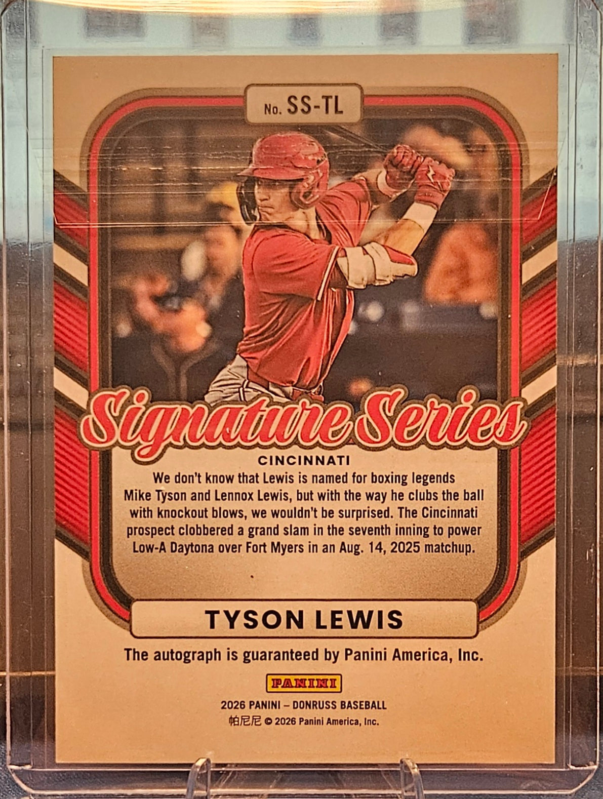 2026 Panini Donruss - Tyson Lewis #SS-TL - Signature Series