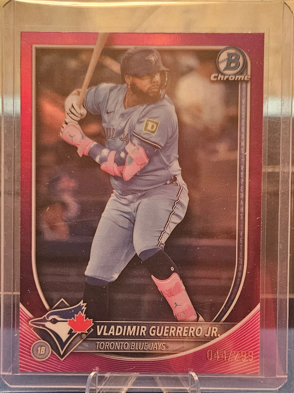 2025 Bowman Chrome - Vladimir Guerrero Jr. #74 - Fuchsia Refractor 44/299