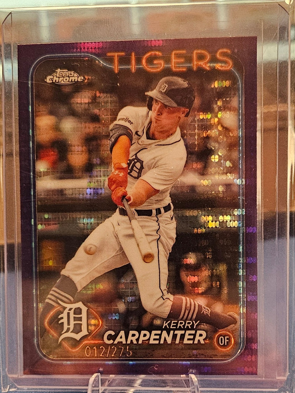2024 Topps Chrome - Kerry Carpenter #196 - Purple Sonar Refractor 12/275