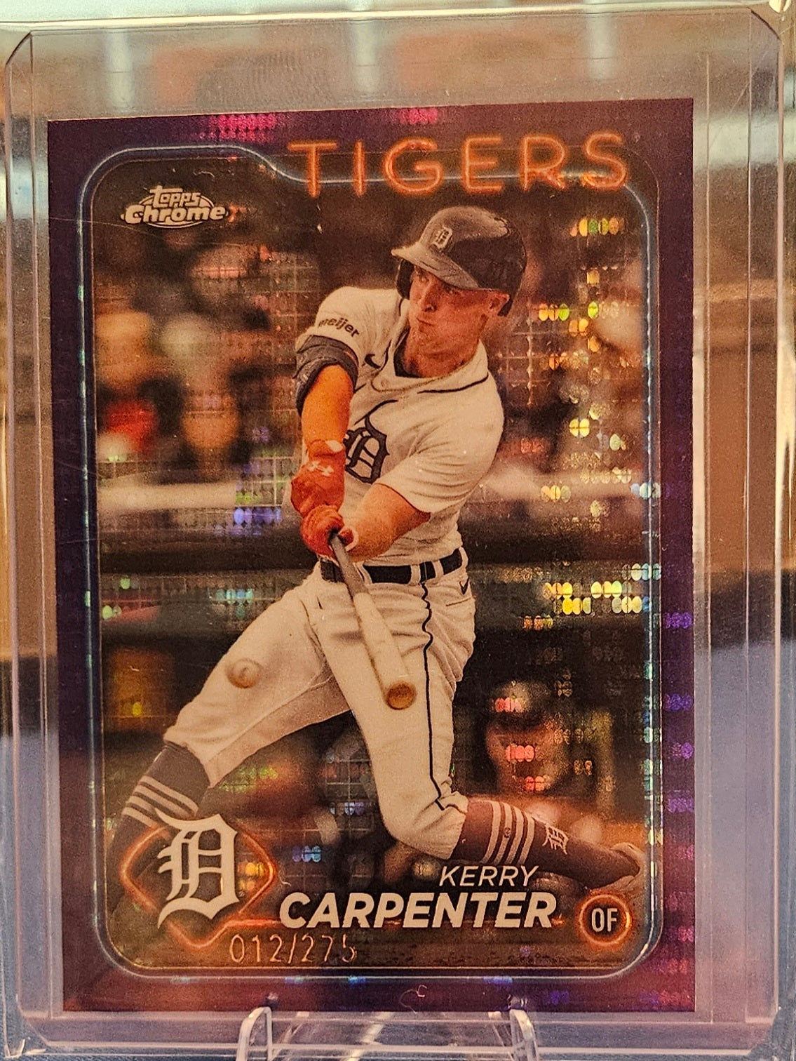 2024 Topps Chrome - Kerry Carpenter #196 - Purple Sonar Refractor 12/275