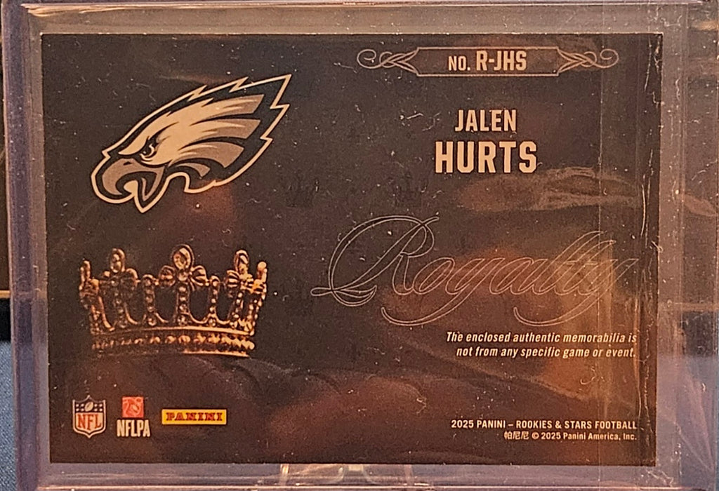 2025 Panini Rookies & Stars  - Jalen Hurts #R-JHS - Royalty Patch