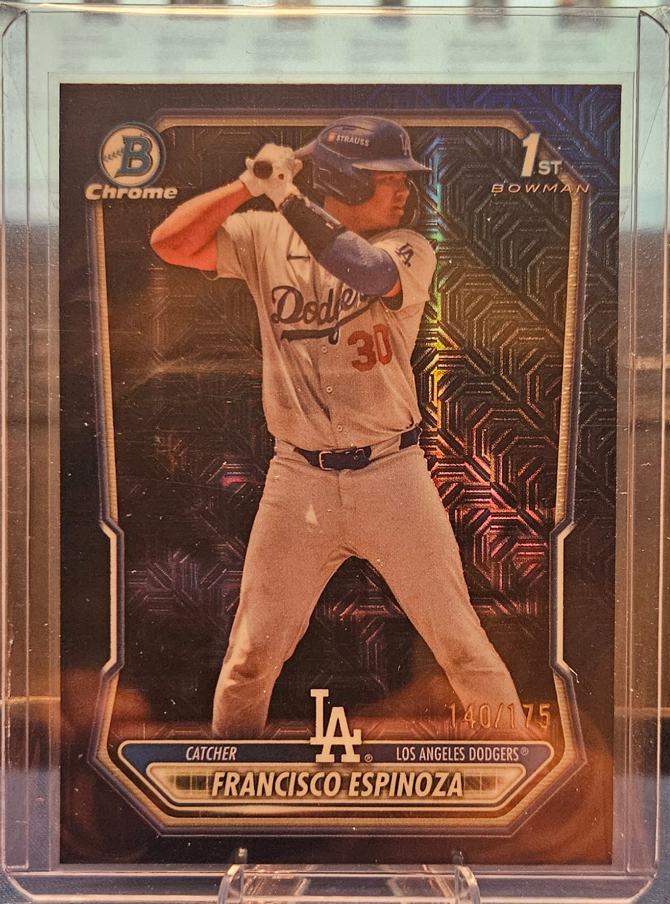 2026 Bowman Chrome - Francisco Espinoza #BCP-106 - Blue Mojo Refractor 140/175 (1st)