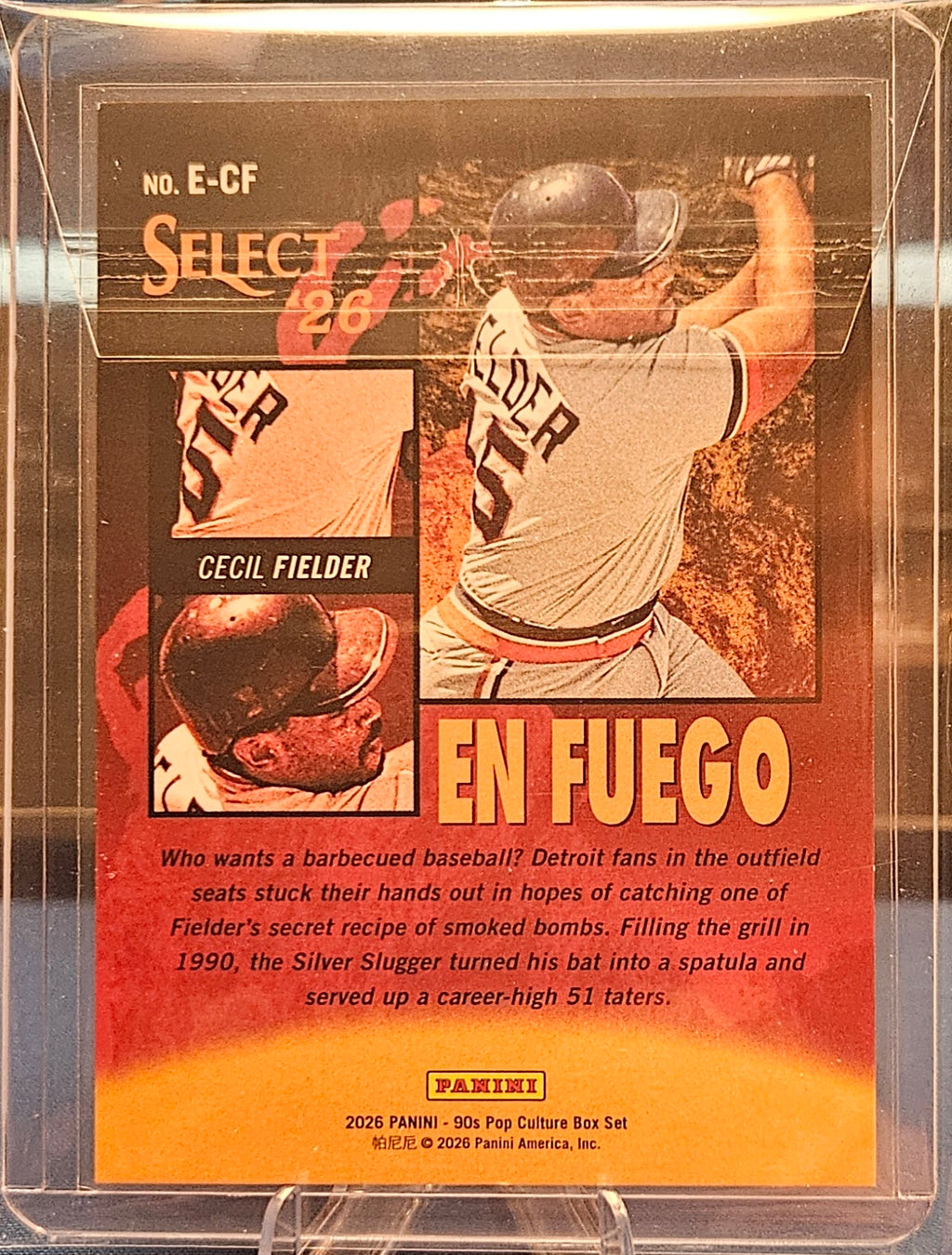 2026 Panini Decades - Cecil Fielder #E-CF - En Fuego - Gold 7/10