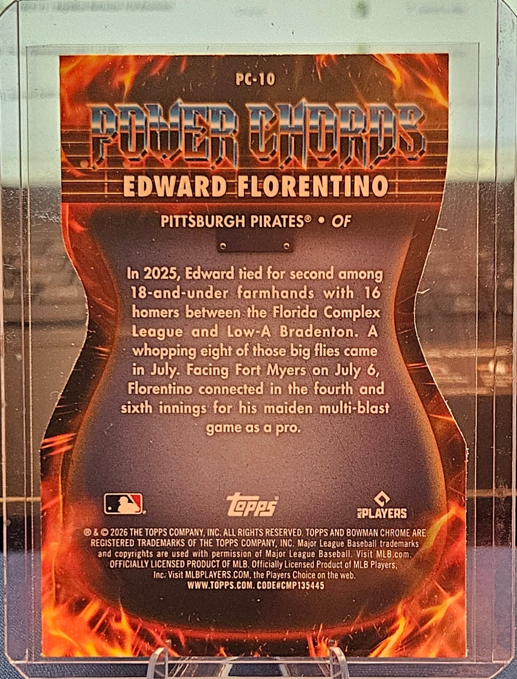 2026 Bowman Chrome - Edward Florentino #PC-10 - Power Chords