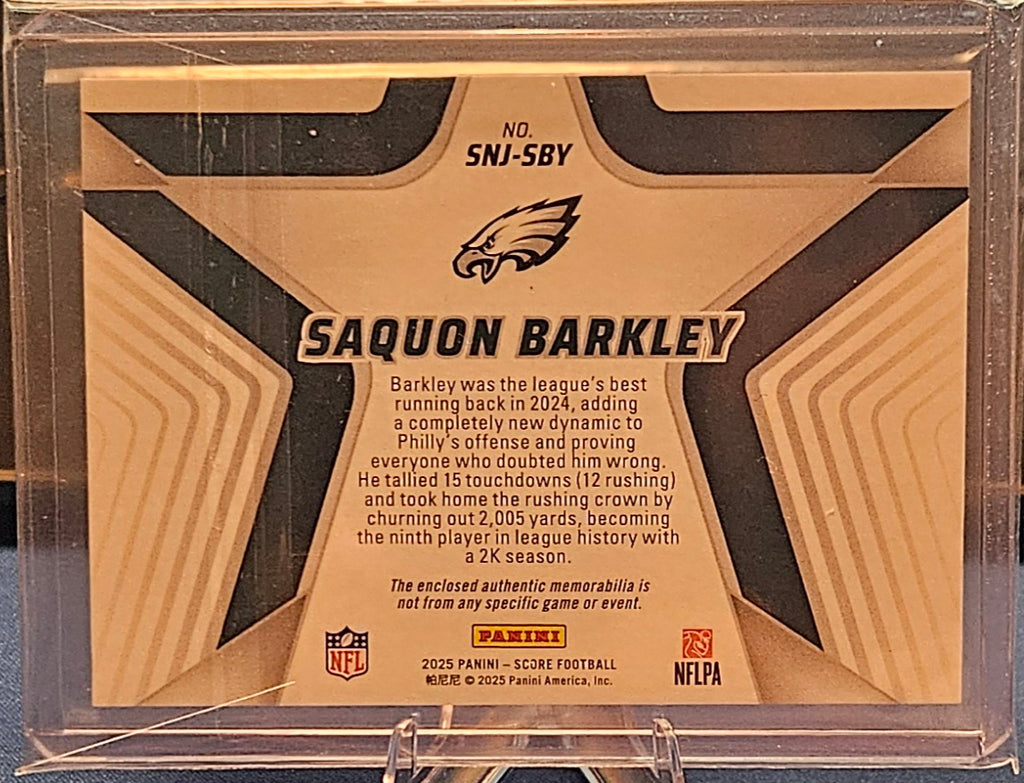 2025 Panini Score - Saquon Barkley #SNJ-SBY - Stars of the NFL