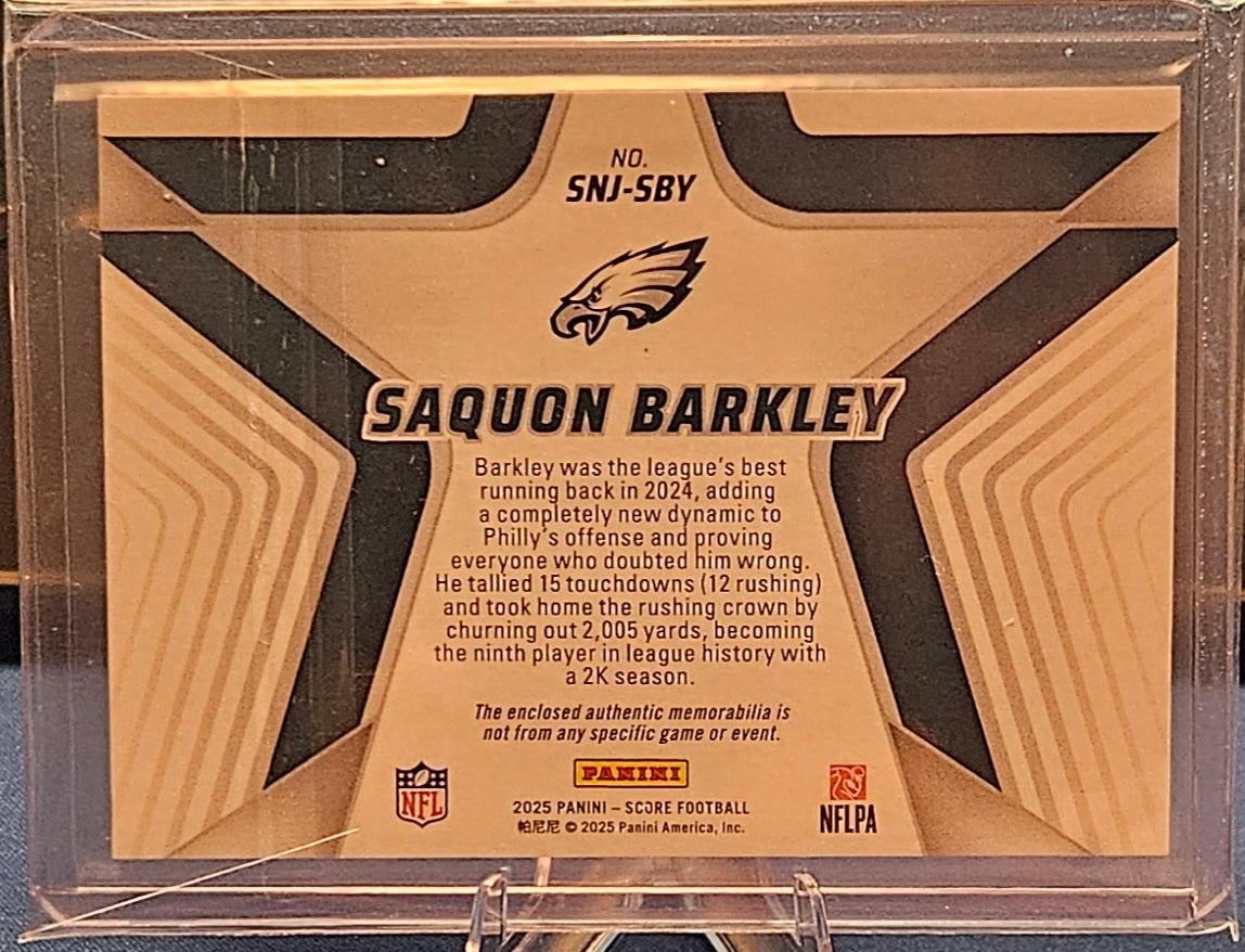 2025 Panini Score - Saquon Barkley #SNJ-SBY - Stars of the NFL
