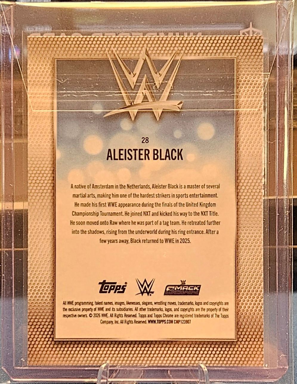 2026 Topps Chrome - Aleister Black #28 - Pink Refractor 241/250